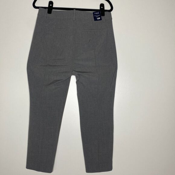 New J. Crew Slim Cropped Ruby Stretch Twill Pant Women's Size12 Petite - Picture 2 of 9